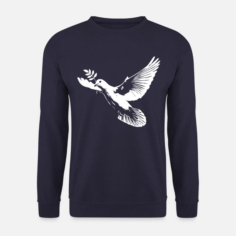 Weiße Friedenstaube - Unisex Pullover - Navy