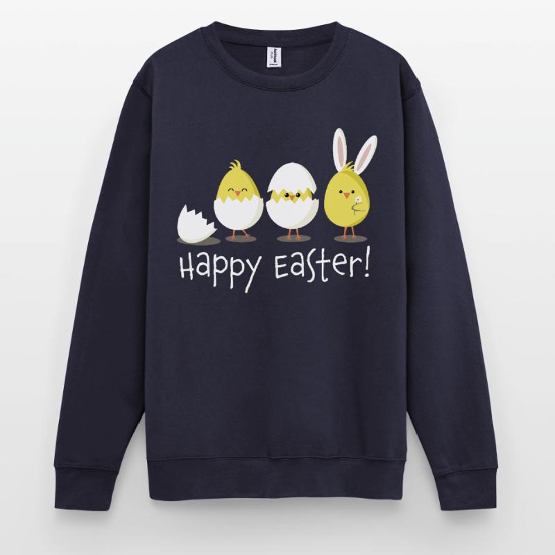 Happy Easter Chick Egg Easter Egg Unisex Sweatshirt