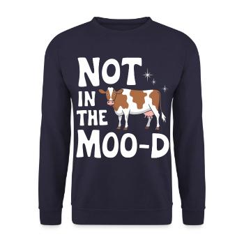Éleveur de vaches Ferme Éleveur de vaches - Sweat-shirt Unisexe - marine - Devant - Alina (178cm) & Michal (187cm)