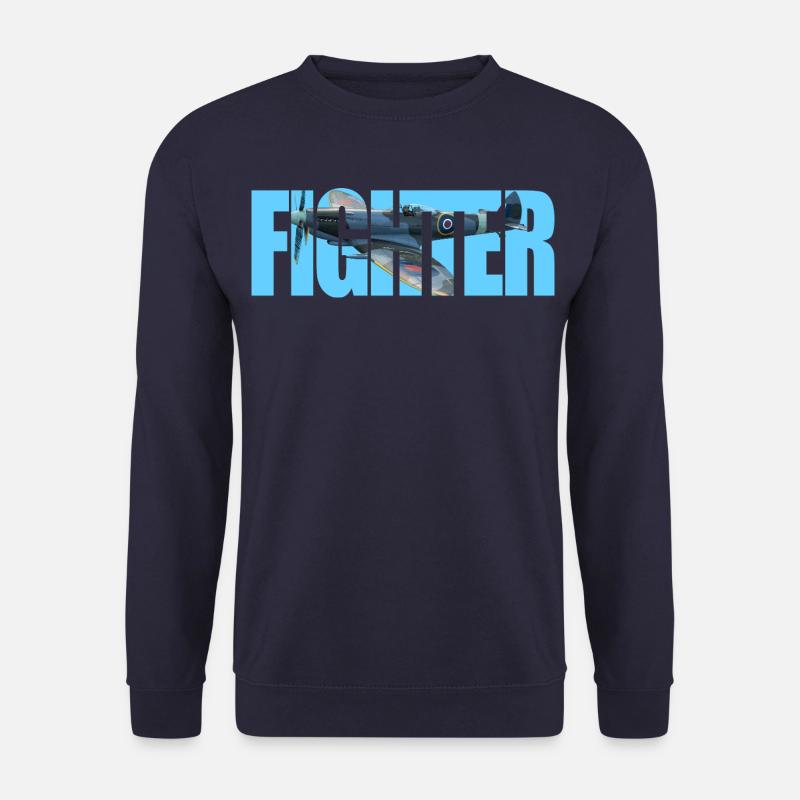 Fighter Spitfire - Unisex Pullover - Navy