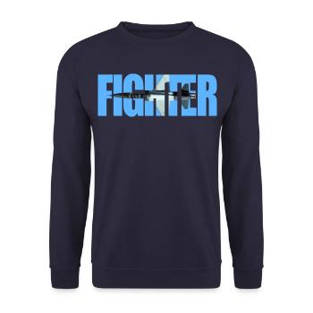 Chasseur T-38 Talon - Sweat-shirt Unisexe - marine - Devant - Alina (178cm) & Michal (187cm)