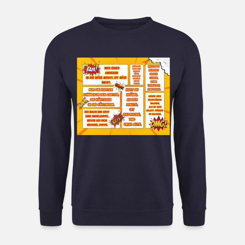 Comic-Style Sprüche für Mutmacher - Unisex Pullover - Navy