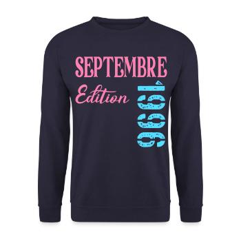 Français 30e Anniversaire, Septembre 1996 - Sweat-shirt Unisexe - marine - Devant - Alina (178cm) & Michal (187cm)