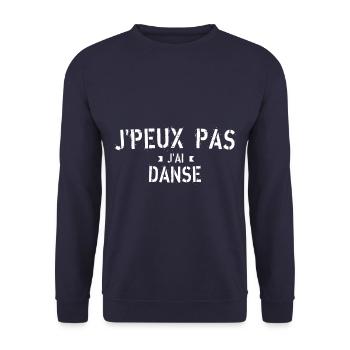J peux pas j ai Danse - Sweat-shirt Unisexe - marine - Devant - Alina (178cm) & Michal (187cm)