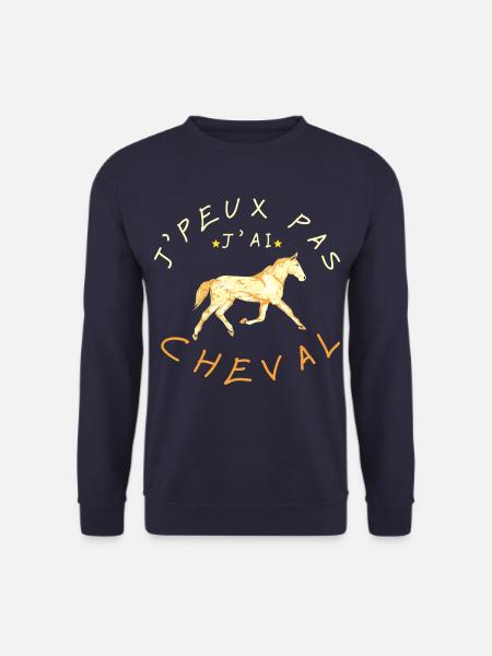 J'peux pas j'ai cheval - Sweat-shirt Unisexe - marine