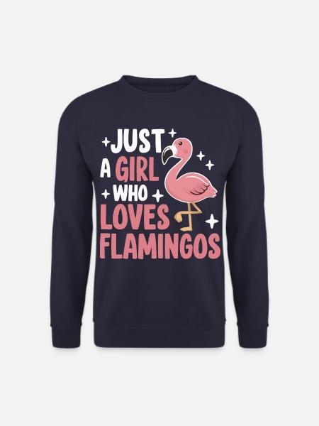 Flamingo Animal Pink - Unisex Sweatshirt - navy