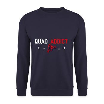 Quad addict - Unisex Sweatshirt - navy - Front - Alina (178cm) & Michal (187cm)