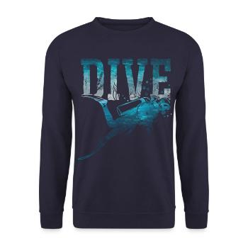 23F 0311 bk - Sweat-shirt Unisexe - marine - Devant - Alina (178cm) & Michal (187cm)