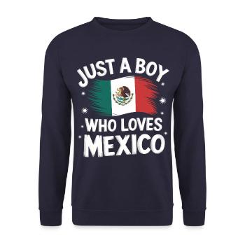 Mexico Mexico Mexican Spanish - Unisex Sweatshirt - navy - Front - Alina (178cm) & Michal (187cm)