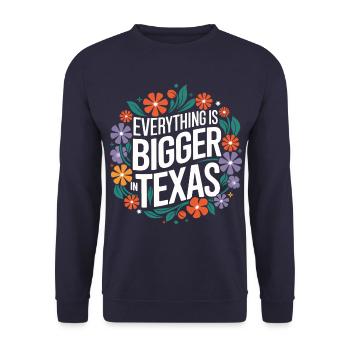 État du Texas Texans Texas - Sweat-shirt Unisexe - marine - Devant - Alina (178cm) & Michal (187cm)