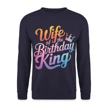 Frau Ehefrau Partnerin Familie Verheiratet - Unisex Pullover - Navy - Vorne - Alina (178cm) & Michal (187cm)