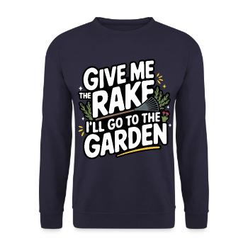 Jardinier Plantes de jardin Jardinage - Sweat-shirt Unisexe - marine - Devant - Alina (178cm) & Michal (187cm)
