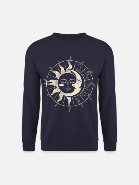 Sonne trifft Mond: Himmlische Harmonie - Unisex Pullover - Navy