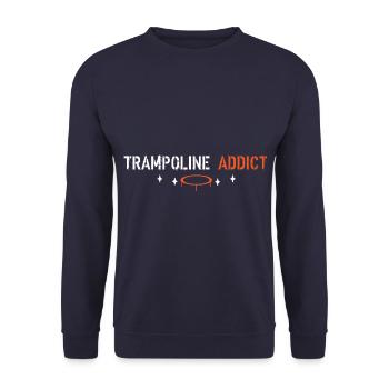 Trampoline addict - Unisex Sweatshirt - navy - Front - Alina (178cm) & Michal (187cm)