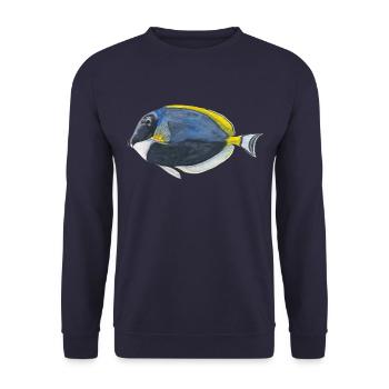 Blue Surgeonfish Snorkeling Fish Aquarium Reef - Sweat-shirt Unisexe - marine - Devant - Alina (178cm) & Michal (187cm)
