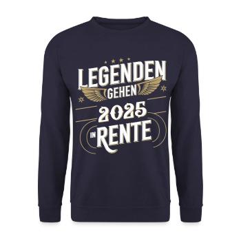 Legends to retire in 2025 - Unisex Sweatshirt - navy - Front - Alina (178cm) & Michal (187cm)