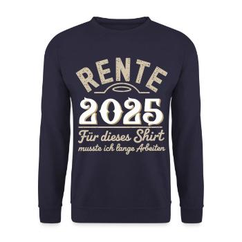 Pension 2025 - Pour ce maillot, il faut attendre longtemps - Sweat-shirt Unisexe - marine - Devant - Alina (178cm) & Michal (187cm)