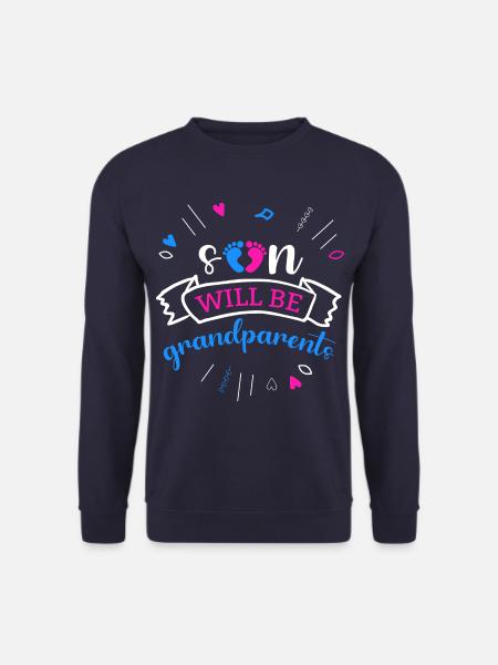 Wir werden Großeltern, Wir werden Oma und Opa - Unisex Pullover - Navy