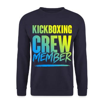Kickboxing Crew - Unisex Pullover - Navy - Vorne - Alina (178cm) & Michal (187cm)