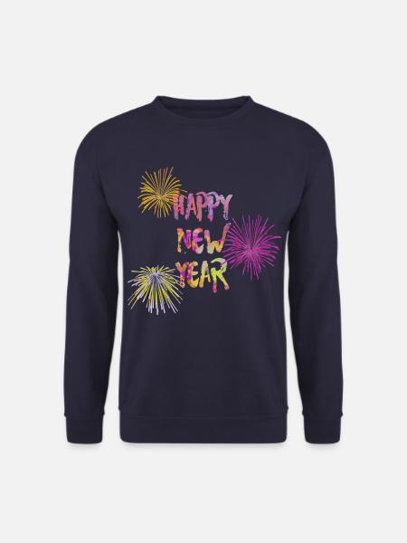 Happy new year bunt Silvester 2 - Unisex Pullover - Navy