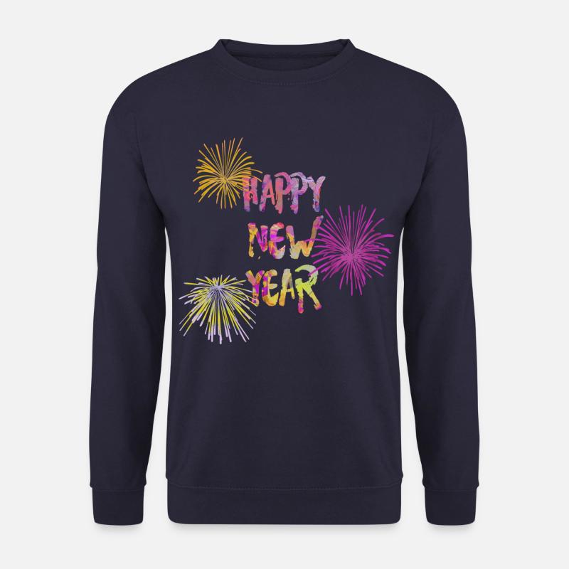 Happy new year bunt Silvester 2 - Unisex Pullover - Navy