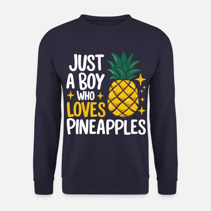 Pineapple tropical hawaiian fruit - Unisex Sweatshirt - navy