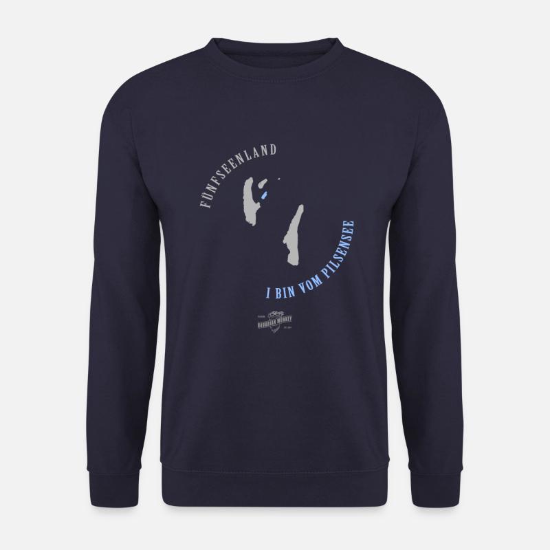 Bavarian Monkey I bin vom Pilsensee - Unisex Pullover - Navy