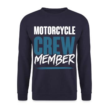 Motorcycle Crew - Unisex Pullover - Navy - Vorne - Alina (178cm) & Michal (187cm)