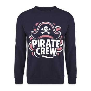 Pirate Pirate Carnaval Halloween - Sweat-shirt Unisexe - marine - Devant - Alina (178cm) & Michal (187cm)
