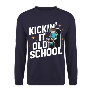Arcade Arcade Slot Machine Gamer Gaming - Sweat-shirt Unisexe - marine - Devant - Alina (178cm) & Michal (187cm)