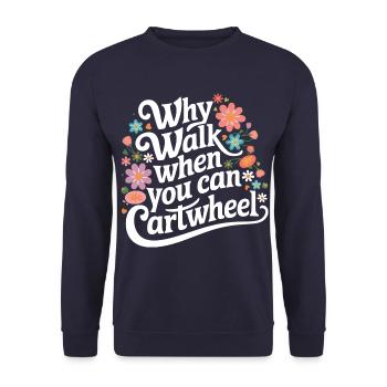 Turnen Turner Gymnastik - Unisex Pullover - Navy - Vorne - Alina (178cm) & Michal (187cm)