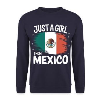 Mexico Mexico Mexican Spanish - Unisex Sweatshirt - navy - Front - Alina (178cm) & Michal (187cm)