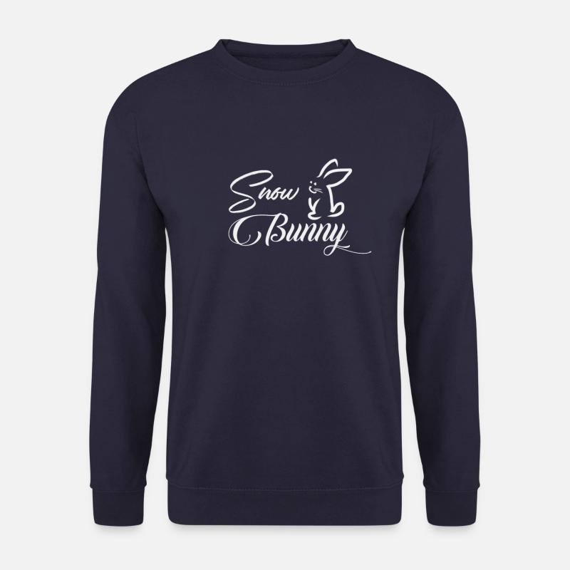 Spruch - Sprüche - Winter, Schnee, Schneehase - Unisex Pullover - Navy