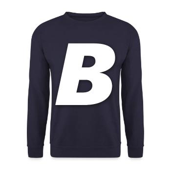 B - Sweat-shirt Unisexe - marine - Devant - Alina (178cm) & Michal (187cm)
