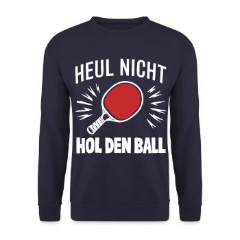 Table tennis Table tennis player - Unisex Sweatshirt - navy - Front - Alina (178cm) & Michal (187cm)