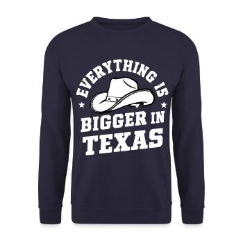 Texas State Texans Texas - Unisex Sweatshirt - navy - Front - Alina (178cm) & Michal (187cm)