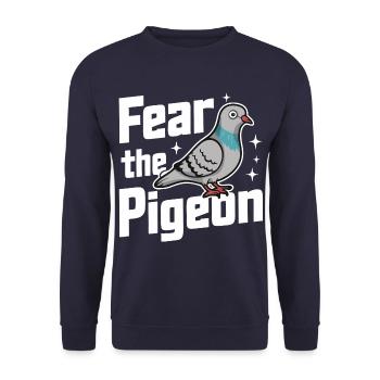 Pigeon Pigeons Animal Oiseau - Sweat-shirt Unisexe - marine - Devant - Alina (178cm) & Michal (187cm)