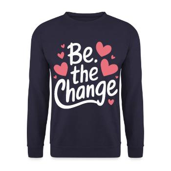 Altruismo Selbstloses Geben Gebende Schulgeist - Unisex Pullover - Navy - Vorne - Alina (178cm) & Michal (187cm)