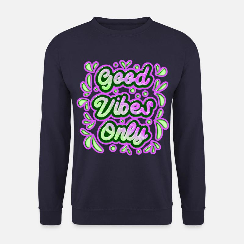 Good Vibes Only 2 - Unisex Pullover - Navy