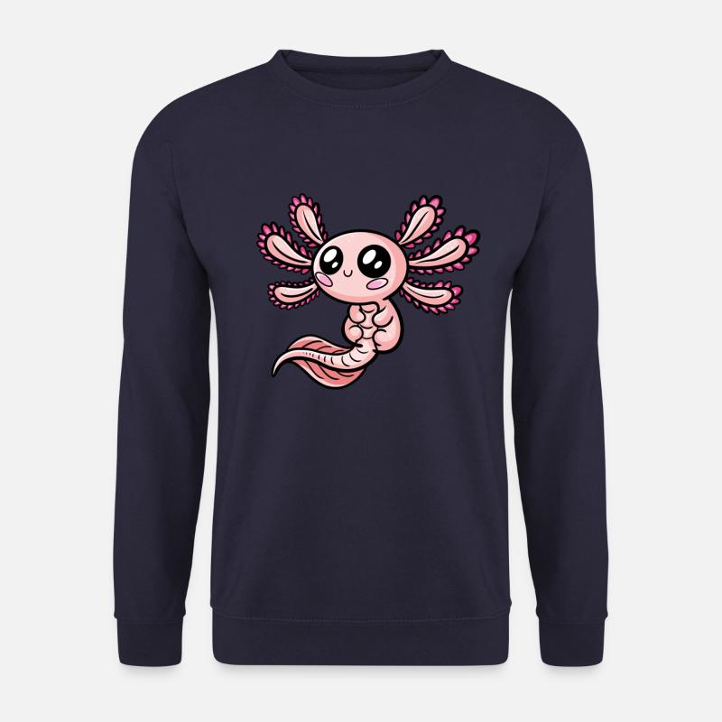 Axolotl Kawaii - Unisex Sweatshirt - navy