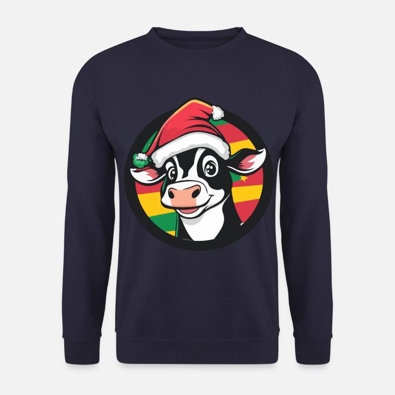 Kuh Weihnachten X-Mas - Unisex Pullover - Navy