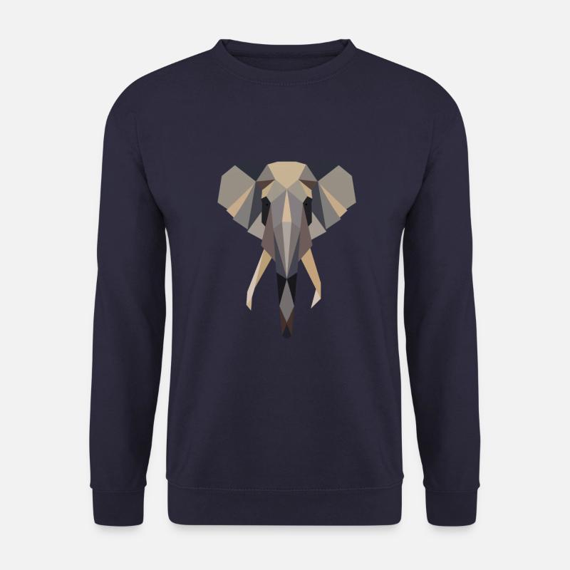 Elefant, Afrika, - Unisex Pullover - Navy