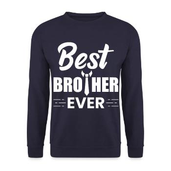 meilleur frère de tous les temps - Sweat-shirt Unisexe - marine - Devant - Alina (178cm) & Michal (187cm)