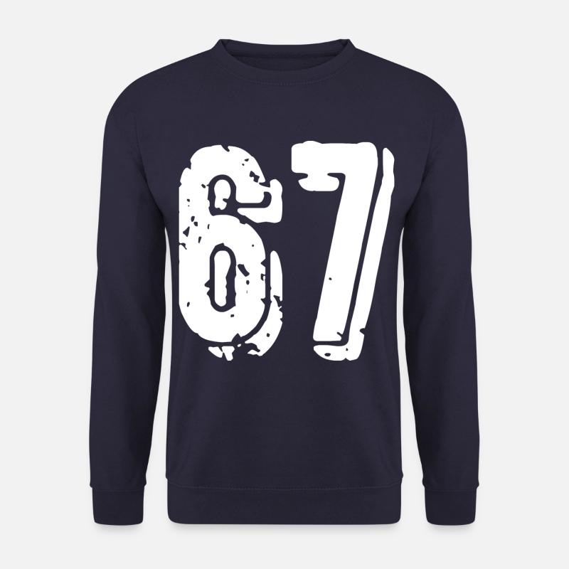 67 Zahl Trikot - Unisex Pullover - Navy