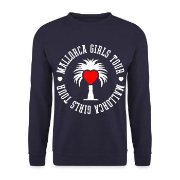 Visite des filles de Majorque - Sweat-shirt Unisexe - marine - Devant - Alina (178cm) & Michal (187cm)