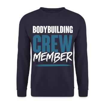 Équipe de musculation - Sweat-shirt Unisexe - marine - Devant - Alina (178cm) & Michal (187cm)