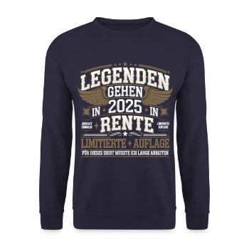 Legends to Retire in 2025 Limited Edition - Unisex Sweatshirt - navy - Front - Alina (178cm) & Michal (187cm)