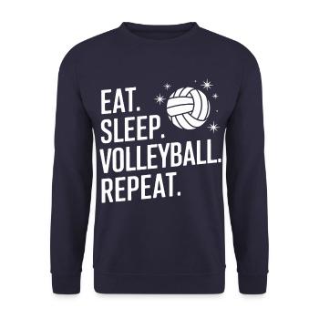 Joueurs de volley-ball Joueurs de beach-volley - Sweat-shirt Unisexe - marine - Devant - Alina (178cm) & Michal (187cm)