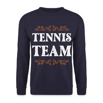 Tennis Team - Unisex Pullover - Navy - Vorne - Alina (178cm) & Michal (187cm)