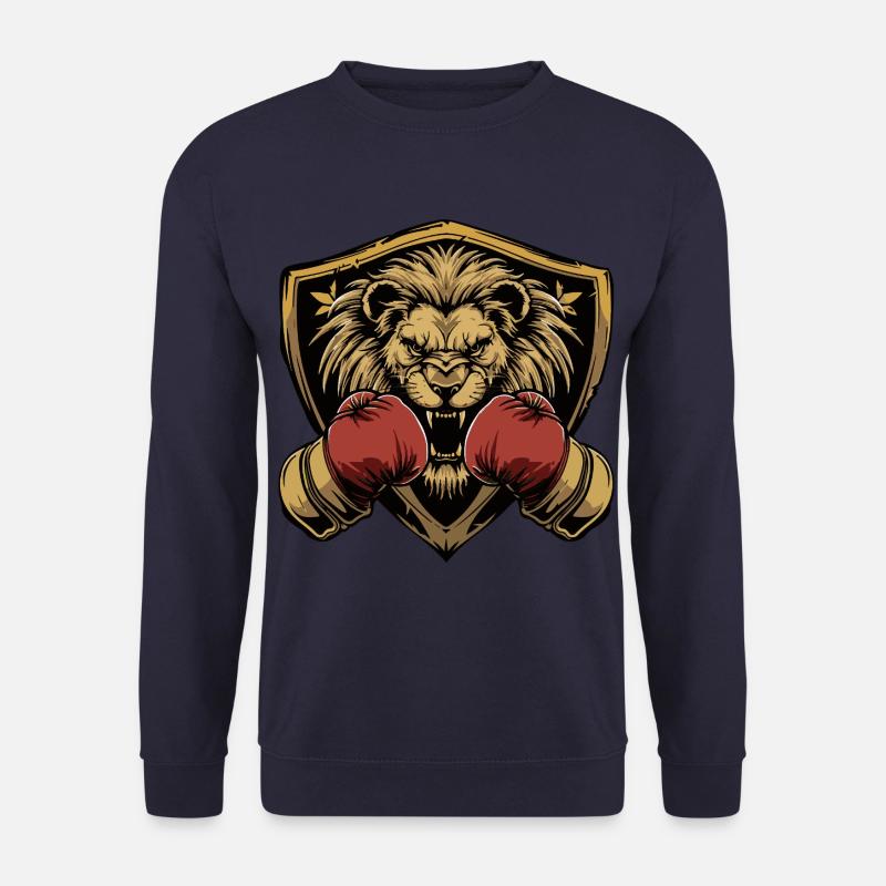 Löwe Boxer MMA Logo - Unisex Pullover - Navy